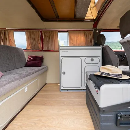 Red Westfalia Bus