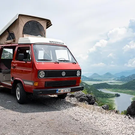 Red Westfalia Bus